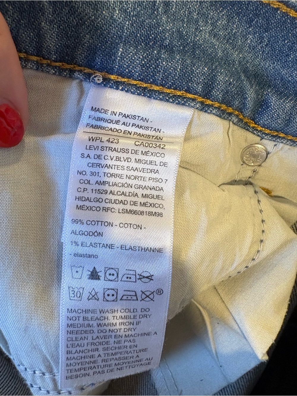 NWT Levi Strauss Signature Gold Denim Maxi Skirt Size 20 Y2K Western - Picture 7 of 8